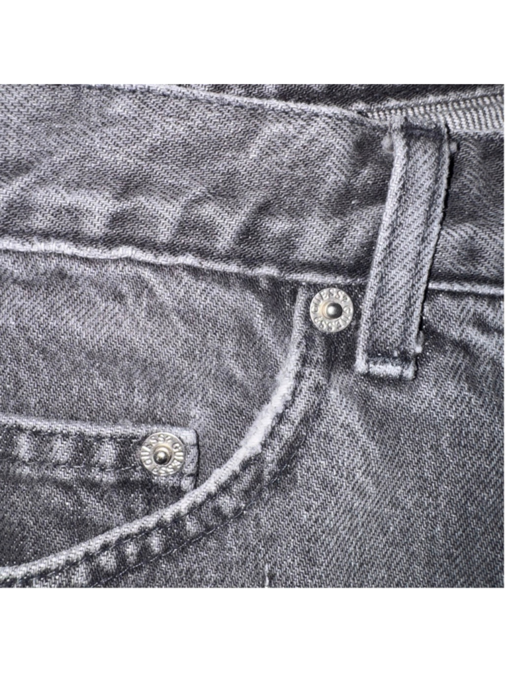 Guess vintage Classic Straight Leg Jeans Waist 36x L34 Gray 90s USA - Picture 6 of 15